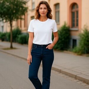 Levi's 512 Skinny Jeans Dark Wash Stretch Denim‎ Classic Style Size 24